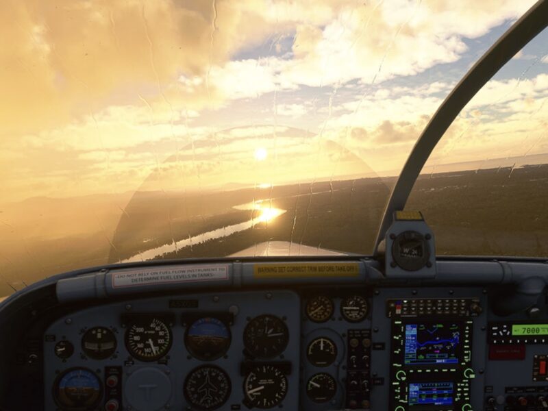 Ein Bild aus einem Flugsimulator