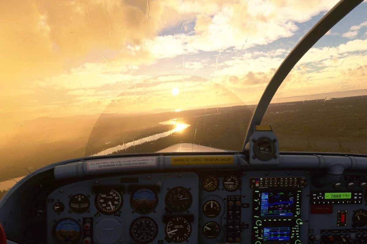 Ein Bild aus einem Flugsimulator