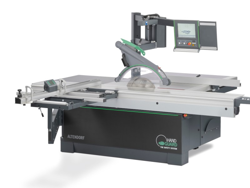 Formatkreissäge mit Hand-Guard-System