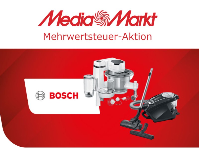 Bosch-Aktion: Mehrwertsteuer geschenkt