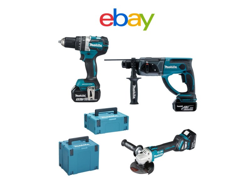 Makita-Combo-Kit: Akku-Werkzeuge