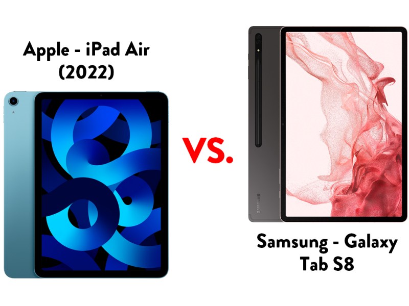 Samsung Galaxy Tab S8 versus Apple iPad Air