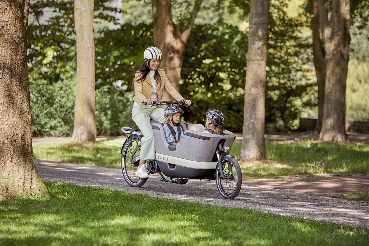 Ein Lastenfahrrad von Gazelle