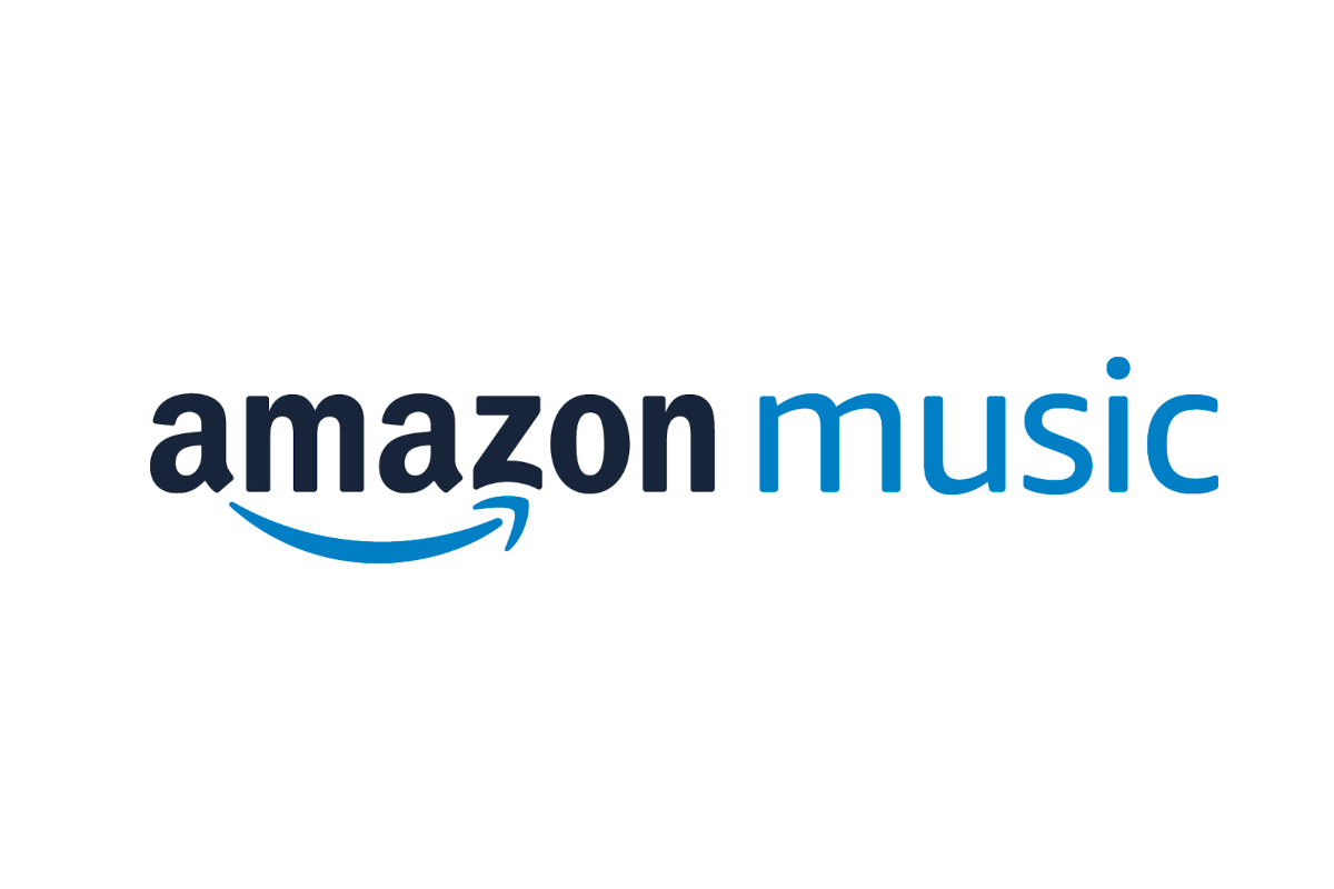 Amazon Music Schriftzug auf weißem Grund