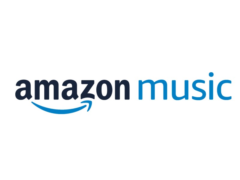 Amazon Music Schriftzug auf weißem Grund