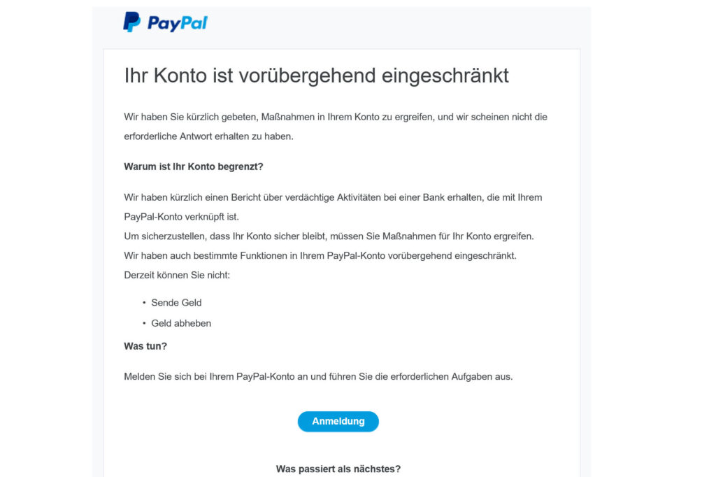 PayPal Spam