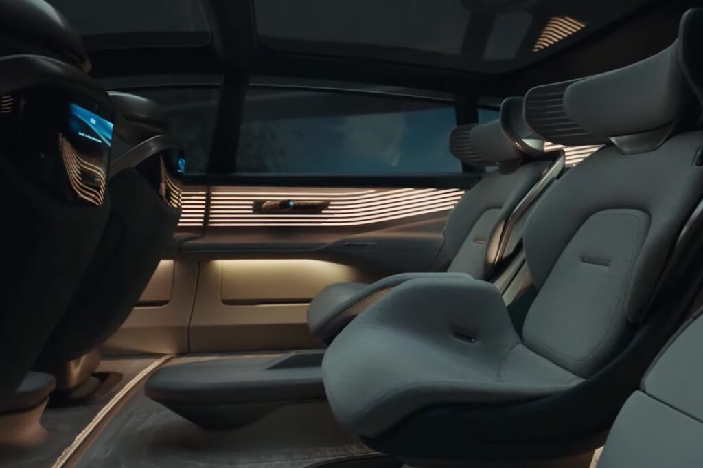 Der Innenraum eines Konzeptfahrzeugs von Audi