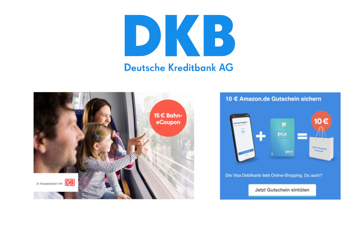 Bahn-Coupon und Amazon-Gutschein bei der DKB