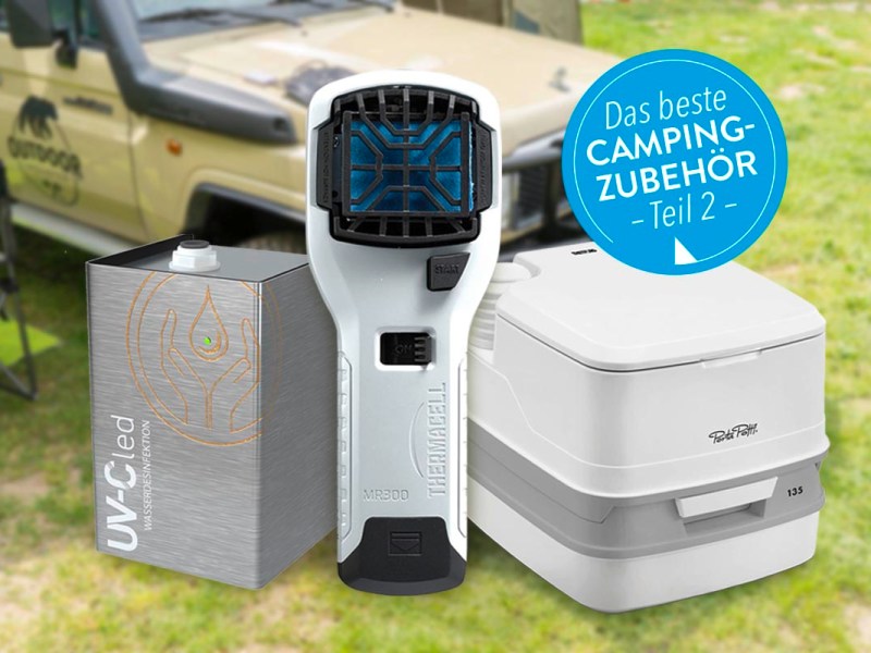 Die 10 besten Camping-Gadgets für mehr Hygiene