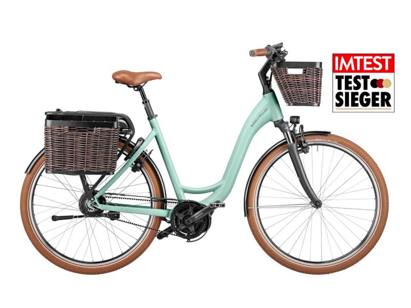 E-Bike von Riese & Müller als Freisteller vor weißem Hintergrund