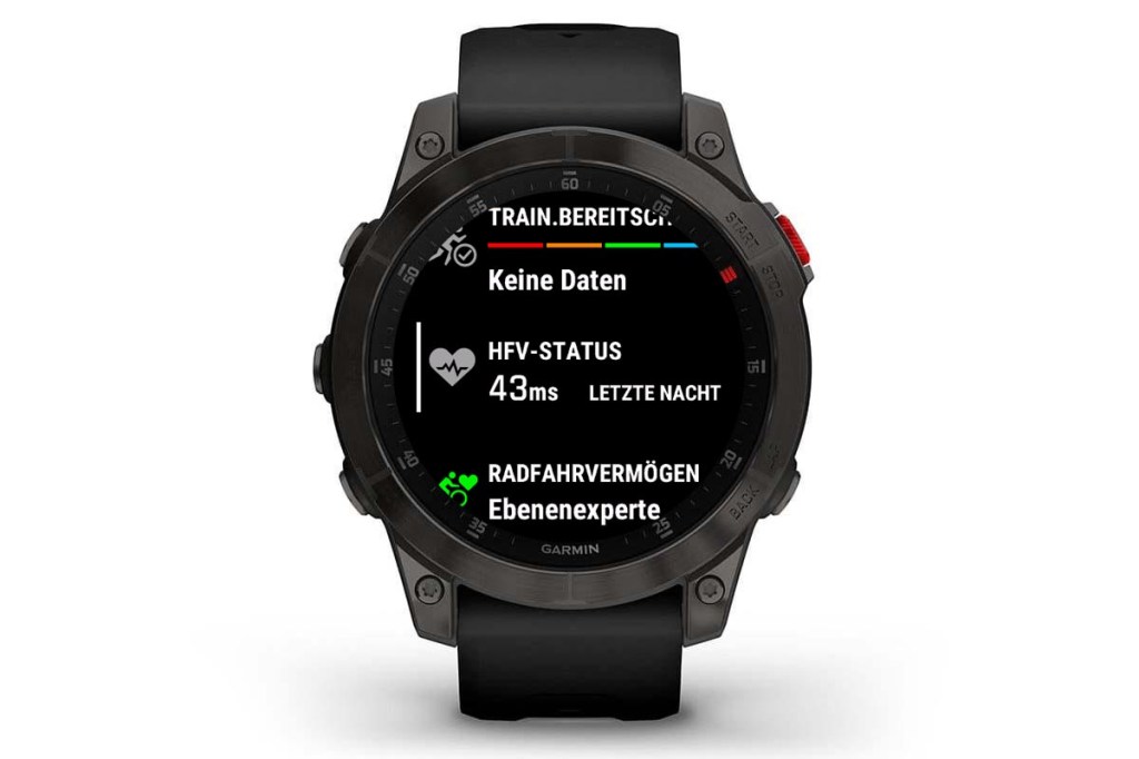 Garmin HFV auf Epix