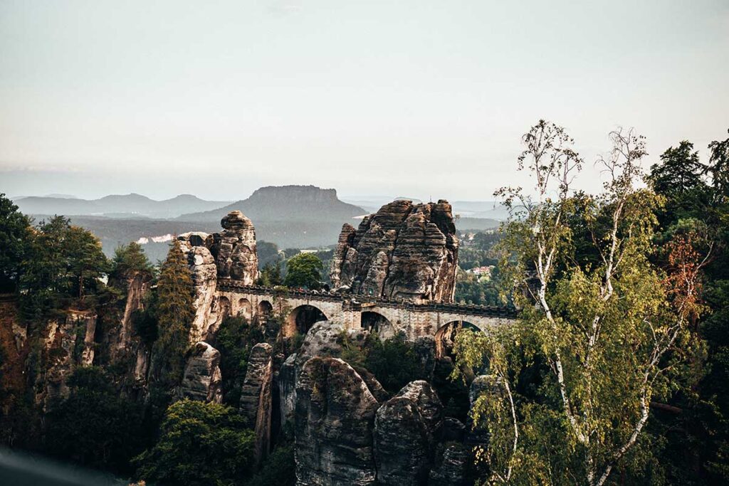 Die Brücke in der Bastei.