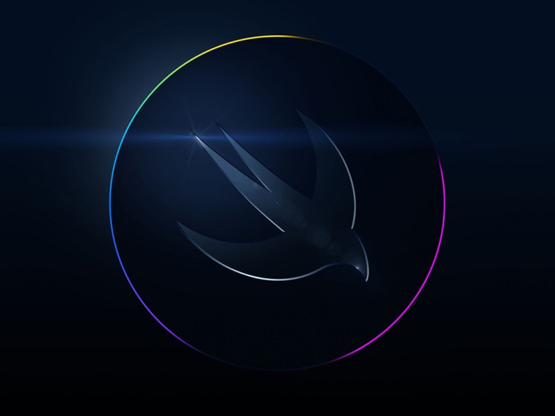 Vogel im Sinkflug: Apple hat seine Programmiersprache Swift prominent auf dem WWDC-2022-Logo platziert.