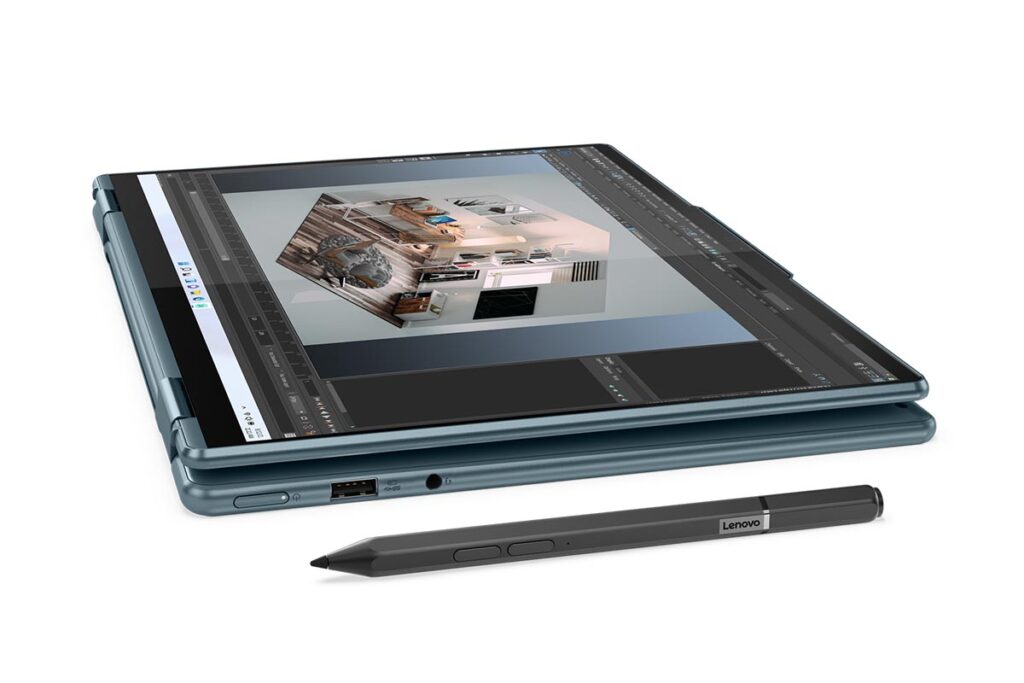Yoga 7 mit Stift im Tablet-Modus