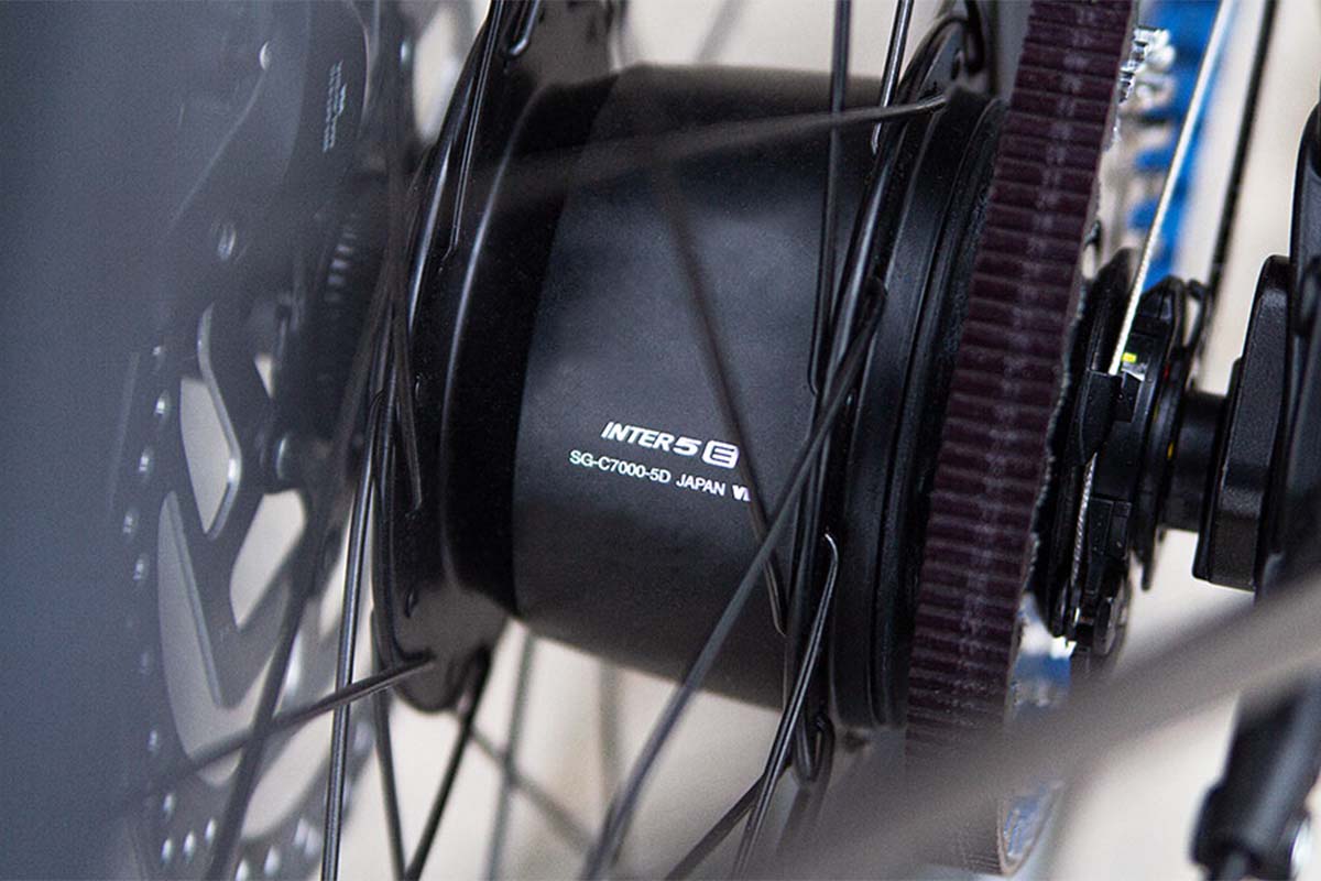 Detailaufnahme E-bike Kreidler Vitality Eco 8+ von der Hinterradnabe