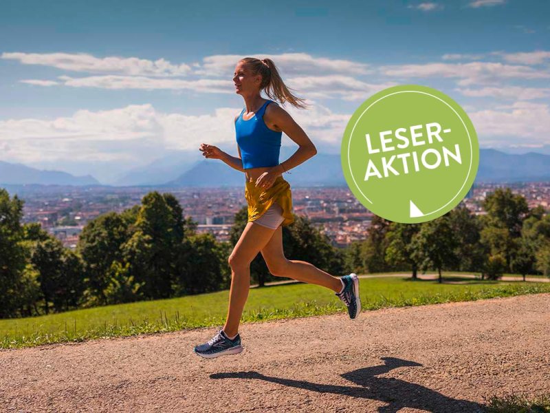 Eine Frau beim Laufen mit den Brooks Glycerin 20 GTS