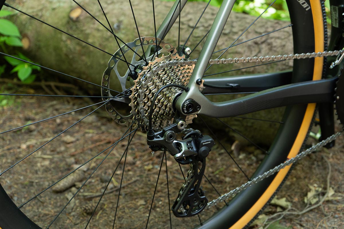 Detailaufnahme eines Kettenritzels bei einem E-Gravel-Bike