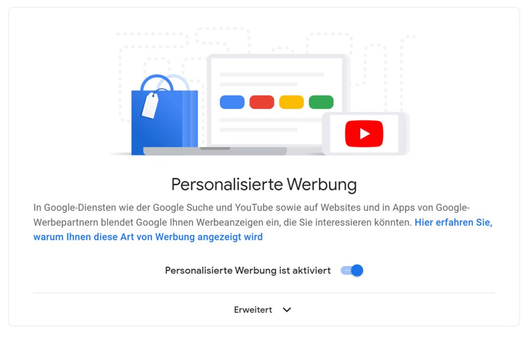 Google personalisierte Werbung
