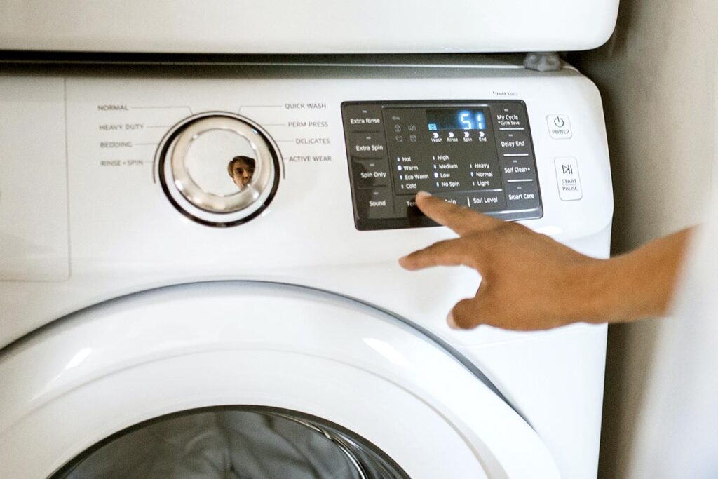 Bedienung einer Waschmaschine
