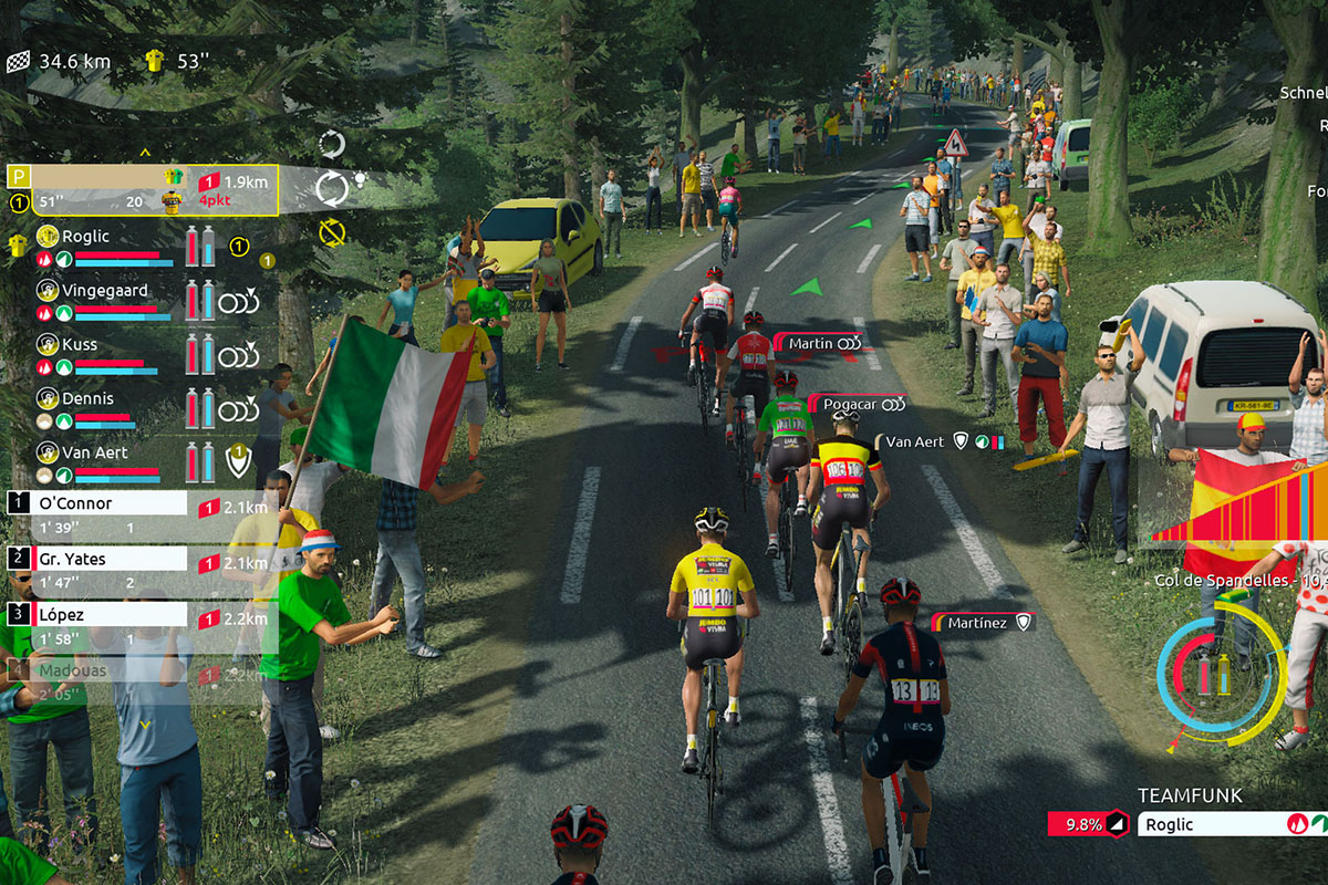 Screenshot Playstation 5-Spiel Tour de France 2022
