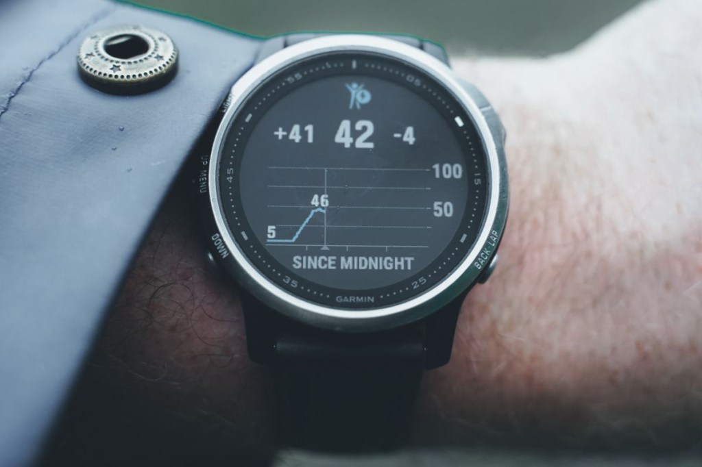 Anzeige auf Garmin-Smartwatch