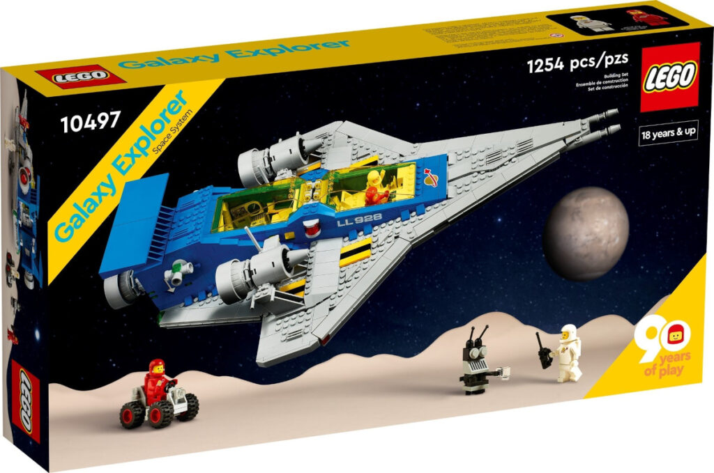 Karton von Lego-Retro-Set Raumschiff
