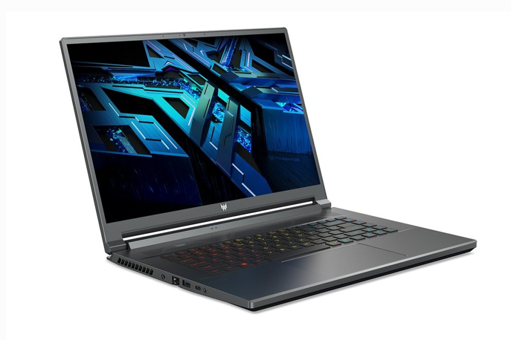 Der Acer Predator Triton 500 SE vor weißem Hintergrund.