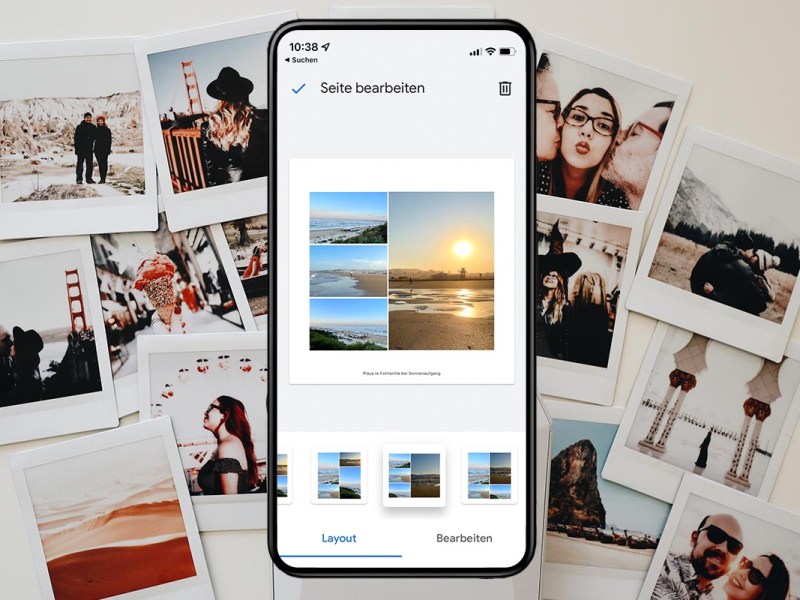 Erstellung eines Fotobuchs über das Smartphone