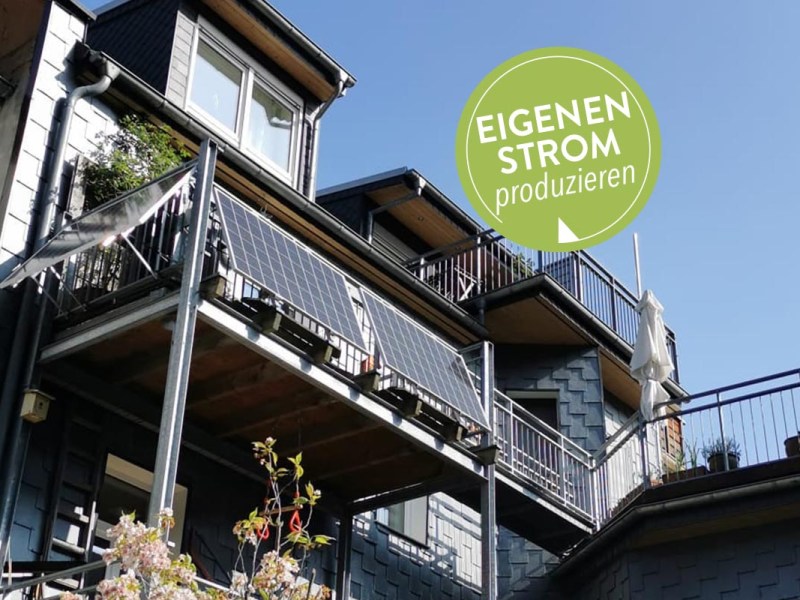 Mini-Solaranlage: Strom vom Balkon und der Terrasse
