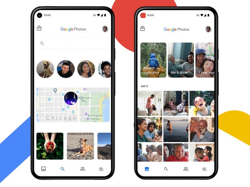 Das bisherige Overlay von Google Fotos.