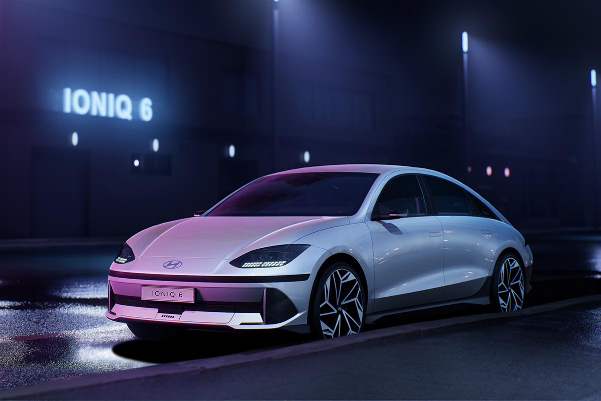 Der neue Hyundai Ioniq 6 sieht sehr futuristisch aus
