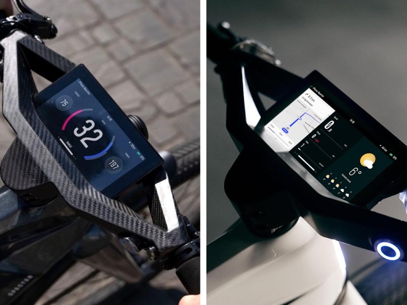 E-Bike-Display beim Specter 1, am Lenker angebracht.