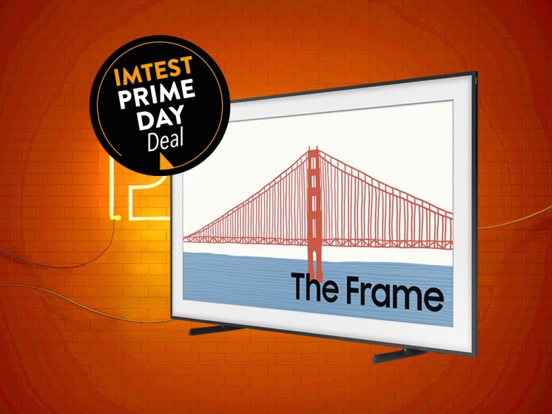 Ther Frame vor orangenem Hintergrund