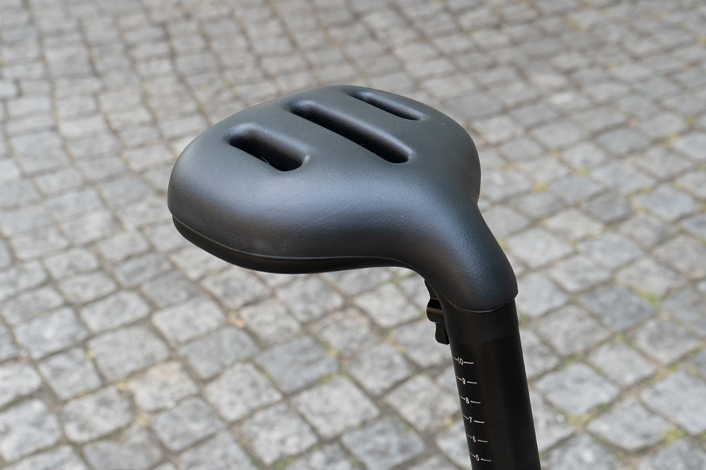 E-Faltrad von Honbike, Detail Sattel