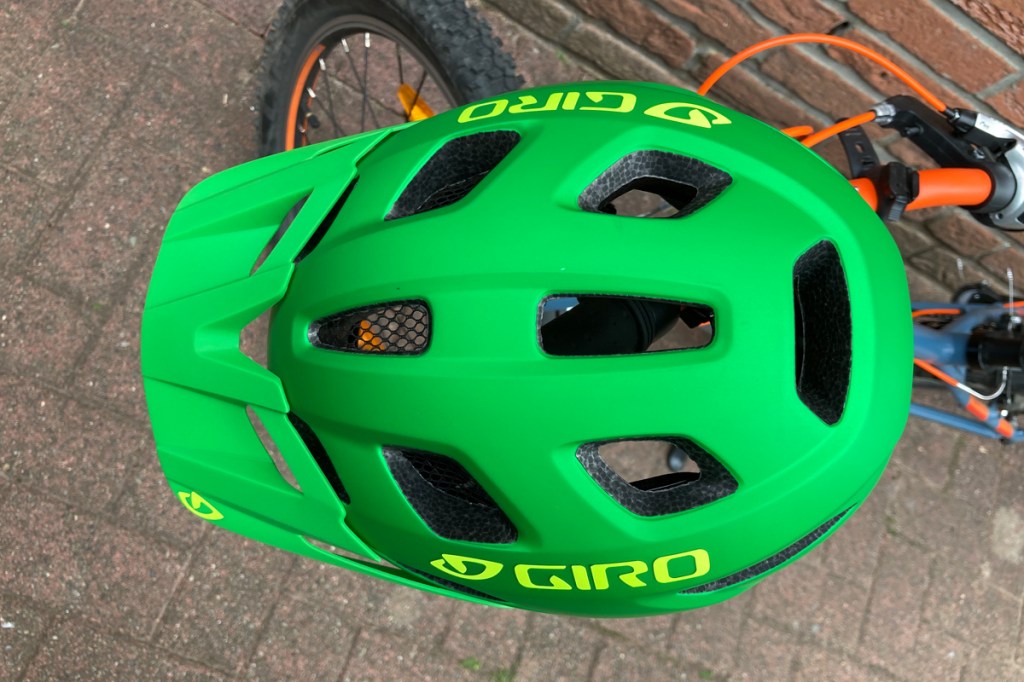 Kinder-Fahrradhelm Giro Tremor Child Mips, Ansicht von oben