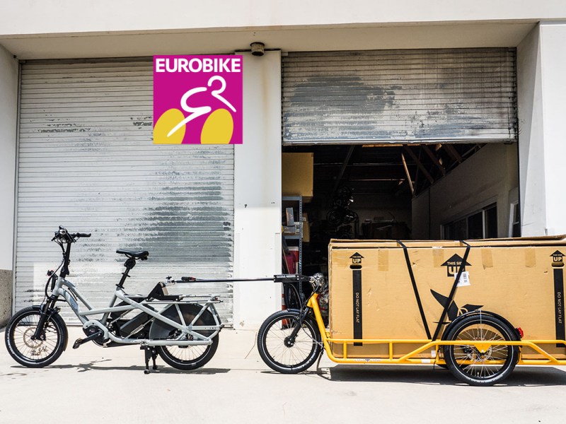 E-Bike mit Anhänger wird zum E-Cargobike für Schwerlasttransporte