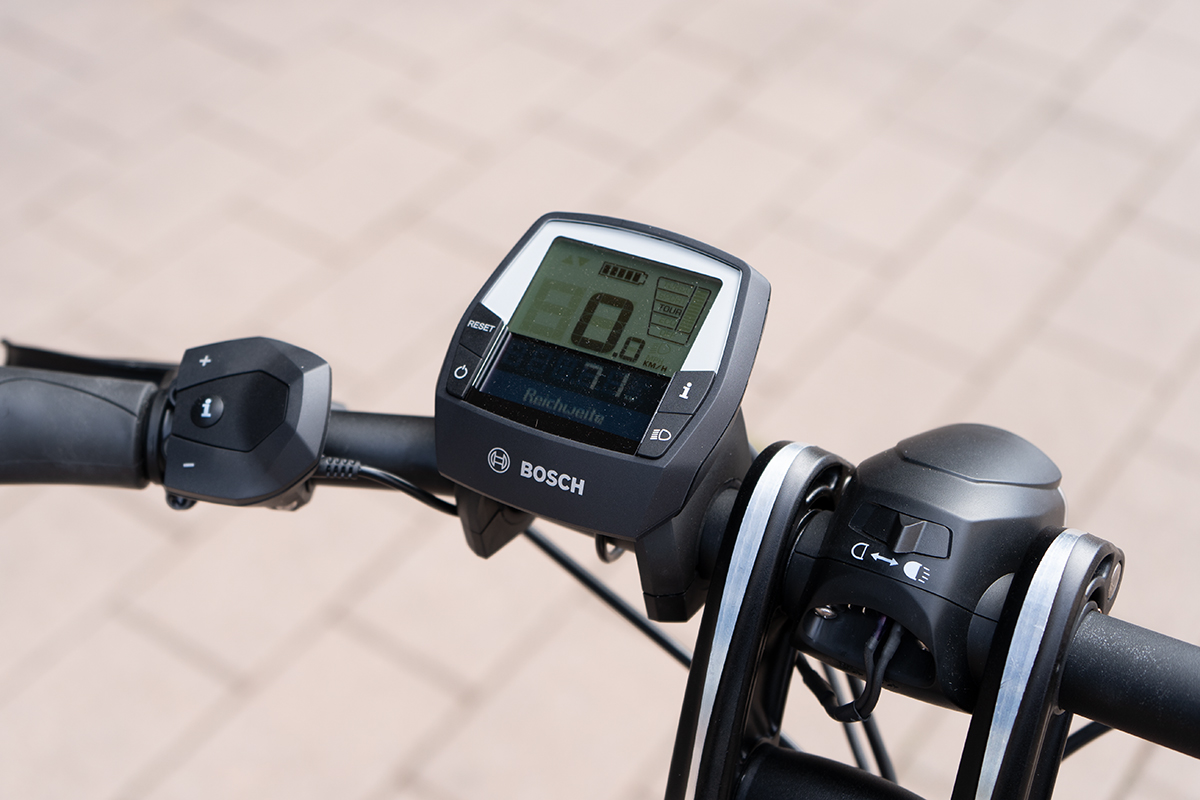 Tern NBD Komtak-E-Bike Detailansicht des Displays