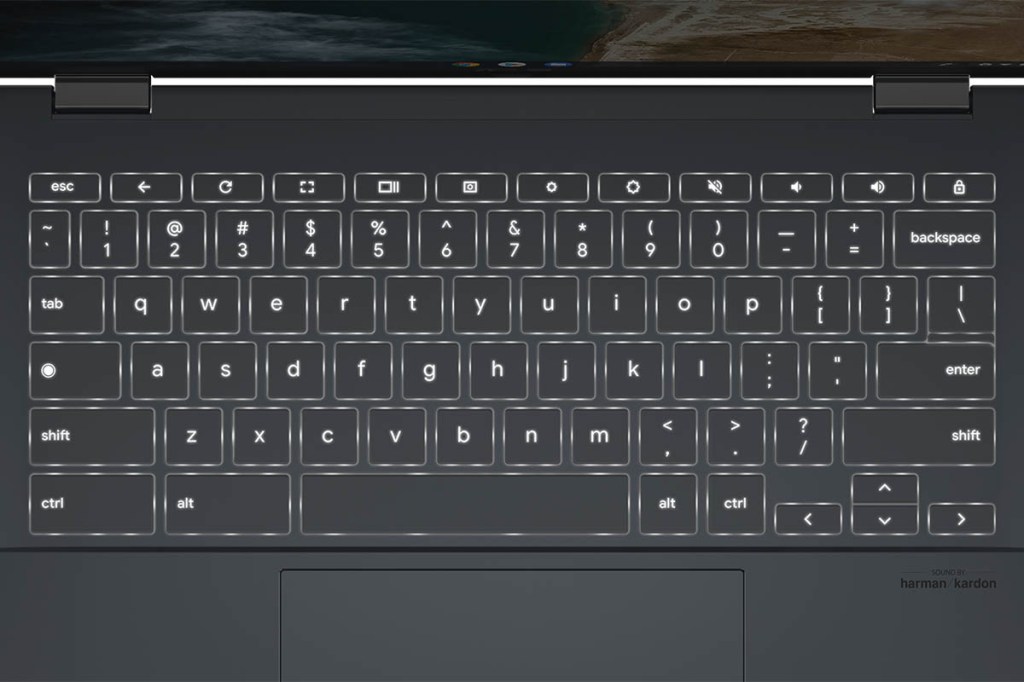 Tastatur des Asus Chromebook