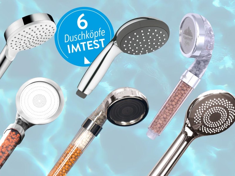 GÃ¼nstig Wasser sparen: 6 SparduschkÃ¶pfe im Test
