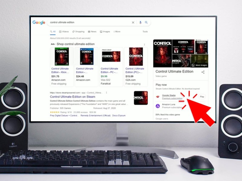 Google-Suche: Feature macht Cloud Gaming noch bequemer