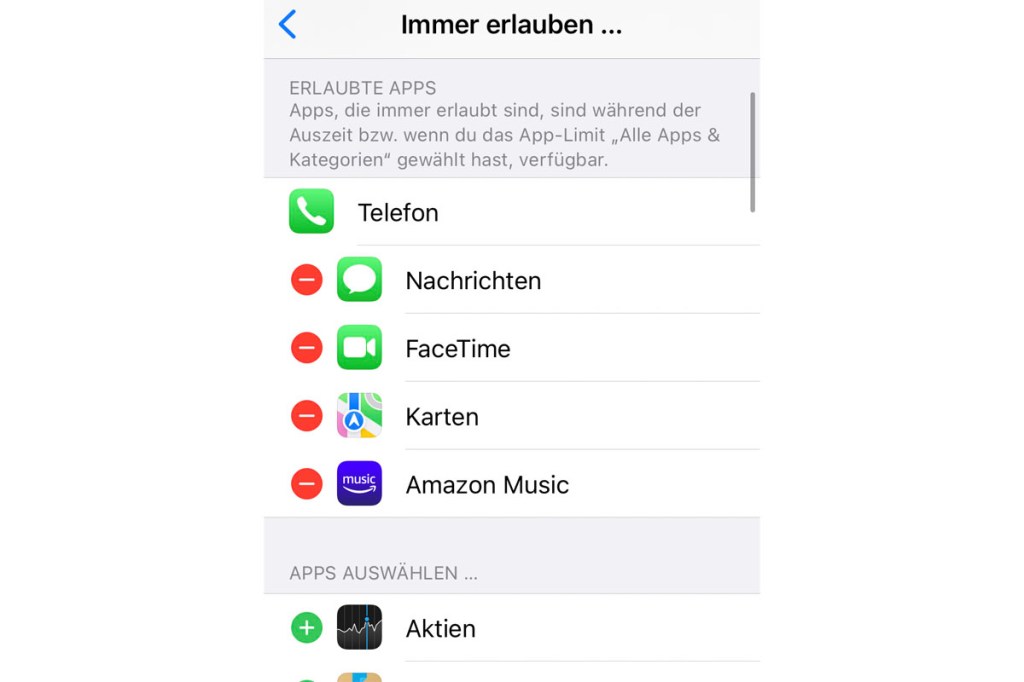 Apps zulassen iPhone