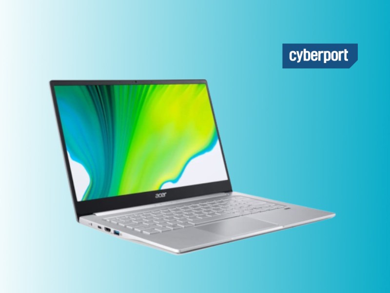 - Acer Swift 3 (SF314-511) bei cyberport im Angebot - 300 Euro Rabatt auf UVP, finale Summe: 504,99 Euro (inkl. Versand) - Über 80 Euro sparen im Vergleich zu anderen Shops - Mit installiertem Windows-11-Betriebssystem direkt einsatzbereit Sie sind auf der Suche nach einem leistungsstarken Notebook, was nicht Unmengen an Geld kostet? Dann könnte das aktuelle Angebot bei cyberport der richtige Tipp für Sie sein: Dort gibt es das Acer Swift 3 (SF314-511) zum Bestpreis. Wie viel Sie genau sparen können und welche Technik im Gerät steckt, verrät Ihnen IMTEST. Acer Swift 3 (SF314-511): Das ist der cyberport-Deal Bei cyberport zahlen Sie für das Acer-Notebook aktuell 499 Euro. Hinzu kommen zu diesem Preis noch die Versandkosten in Höhe von 5,99 Euro, sodass es sich am Ende auf 504,99 Euro beläuft. Laut Preisvergleich gab es das Gerät bisher noch nicht günstiger und auch bei anderen Shops zahlen Sie momentan mindestens 80 Euro mehr. Das Angebot könnte sich für Sie also preislich definitiv lohnen. Diese Technik steckt drin Mit 14-Zoll-Bildschirm und 1,2 Kilogramm Gewicht handelt es sich um ein leichtes und kompaktes Gerät, was ideal für den Einsatz unterwegs geeignet ist. Das entspiegelte, matte Display löst dabei in 1.920 x 1.080 – also Full-HD – auf. Verbaut ist zudem ein Intel-Core-i5-Prozessor der 11. Generation sowie 16 GB Arbeitsspeicher und eine 512 GB umfassende SSD-Festplatte. Alles in allem bietet das Acer Swift 3 (SF314-511) eine grundsolide Ausstattung sowie ein schlankes und hochwertiges Aluminium-Design. Weitere technische Details im Überblick: - Display: 14 Zoll (35,56 cm), Full-HD, LED-Backlight - Prozessor: Intel Core i5-1135G7 (Quad-Core) - Akku-Kapazität: 3.220 mAh - Anschlüsse: Kopfhörerausgang, Mikrofoneingang, 1x HDMI, 1 x USB 2.0 Typ-A, 1x USB 3.0 Typ-A, 1x USB Typ-C - Konnektivität: WLAN, Bluetooth - Sonstiges: integrierte Webcam, zwei Stereo-Lautsprecher, FineTip-Tastatur