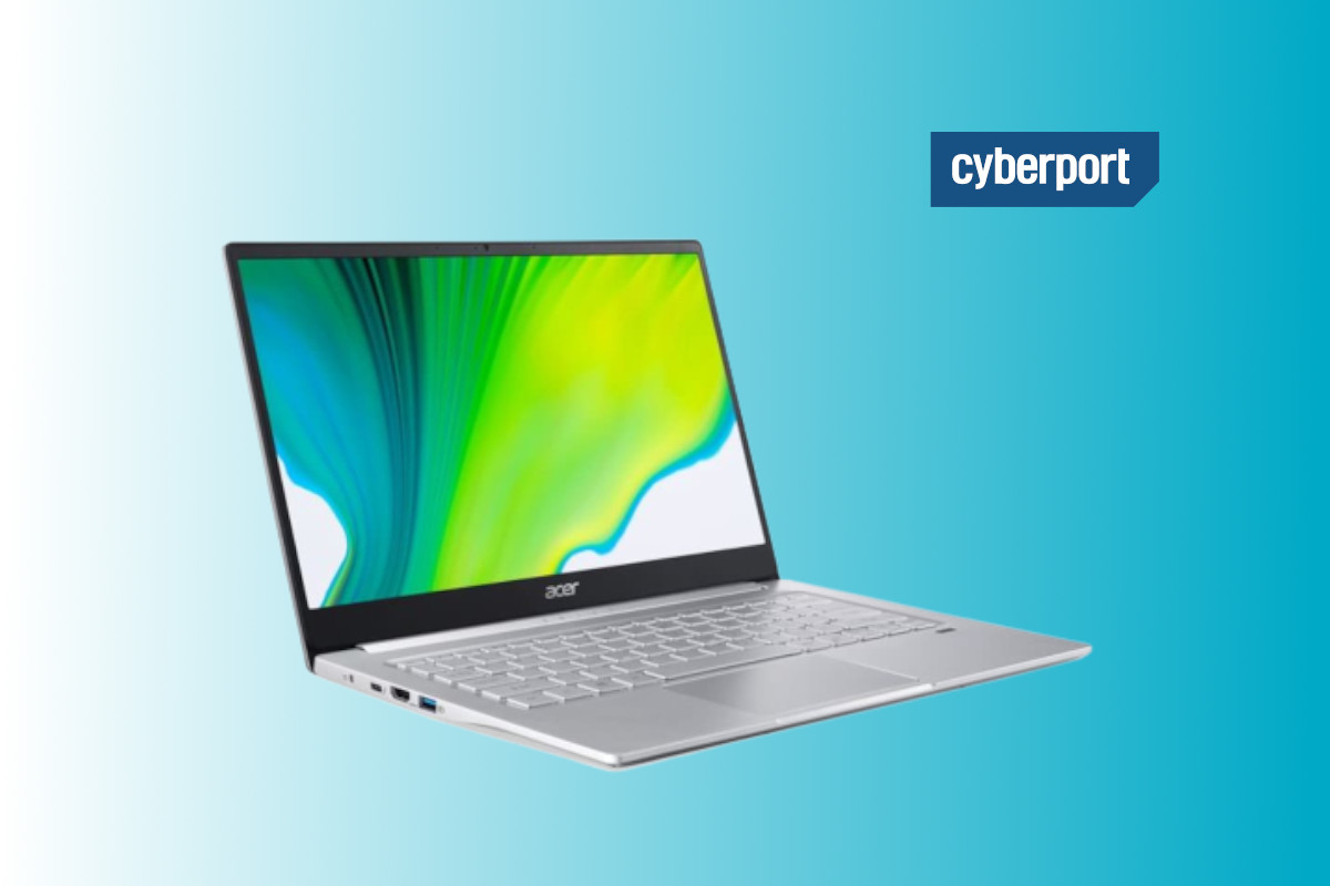 - Acer Swift 3 (SF314-511) bei cyberport im Angebot - 300 Euro Rabatt auf UVP, finale Summe: 504,99 Euro (inkl. Versand) - Über 80 Euro sparen im Vergleich zu anderen Shops - Mit installiertem Windows-11-Betriebssystem direkt einsatzbereit Sie sind auf der Suche nach einem leistungsstarken Notebook, was nicht Unmengen an Geld kostet? Dann könnte das aktuelle Angebot bei cyberport der richtige Tipp für Sie sein: Dort gibt es das Acer Swift 3 (SF314-511) zum Bestpreis. Wie viel Sie genau sparen können und welche Technik im Gerät steckt, verrät Ihnen IMTEST. Acer Swift 3 (SF314-511): Das ist der cyberport-Deal Bei cyberport zahlen Sie für das Acer-Notebook aktuell 499 Euro. Hinzu kommen zu diesem Preis noch die Versandkosten in Höhe von 5,99 Euro, sodass es sich am Ende auf 504,99 Euro beläuft. Laut Preisvergleich gab es das Gerät bisher noch nicht günstiger und auch bei anderen Shops zahlen Sie momentan mindestens 80 Euro mehr. Das Angebot könnte sich für Sie also preislich definitiv lohnen. Diese Technik steckt drin Mit 14-Zoll-Bildschirm und 1,2 Kilogramm Gewicht handelt es sich um ein leichtes und kompaktes Gerät, was ideal für den Einsatz unterwegs geeignet ist. Das entspiegelte, matte Display löst dabei in 1.920 x 1.080 – also Full-HD – auf. Verbaut ist zudem ein Intel-Core-i5-Prozessor der 11. Generation sowie 16 GB Arbeitsspeicher und eine 512 GB umfassende SSD-Festplatte. Alles in allem bietet das Acer Swift 3 (SF314-511) eine grundsolide Ausstattung sowie ein schlankes und hochwertiges Aluminium-Design. Weitere technische Details im Überblick: - Display: 14 Zoll (35,56 cm), Full-HD, LED-Backlight - Prozessor: Intel Core i5-1135G7 (Quad-Core) - Akku-Kapazität: 3.220 mAh - Anschlüsse: Kopfhörerausgang, Mikrofoneingang, 1x HDMI, 1 x USB 2.0 Typ-A, 1x USB 3.0 Typ-A, 1x USB Typ-C - Konnektivität: WLAN, Bluetooth - Sonstiges: integrierte Webcam, zwei Stereo-Lautsprecher, FineTip-Tastatur