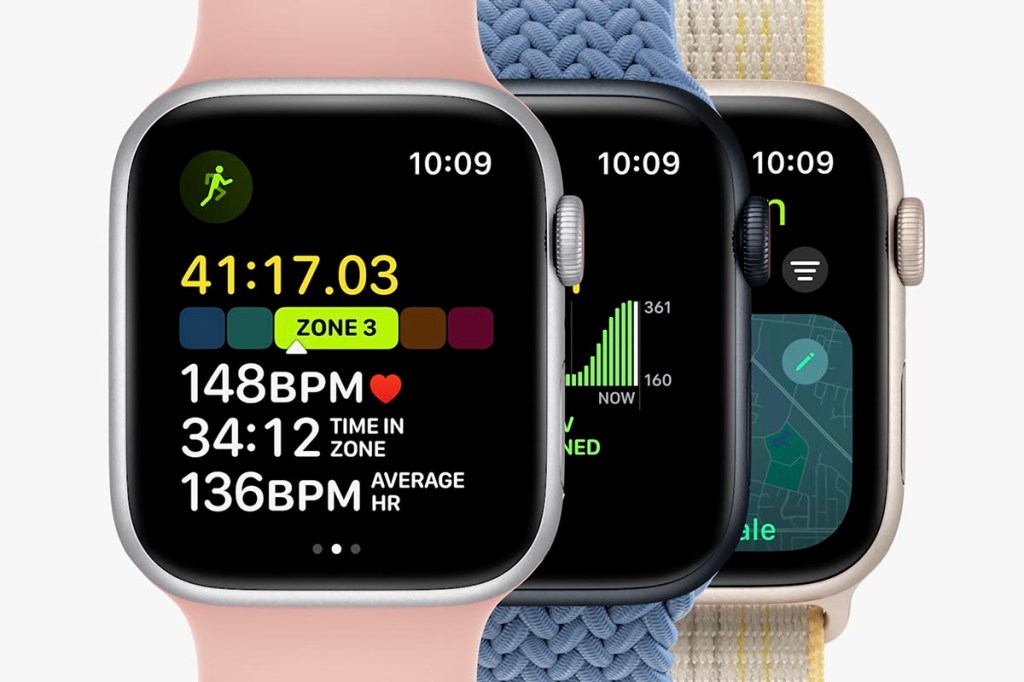 Das Bild zeigt die neue Herzfrequenzmessung der Apple Watch SE.