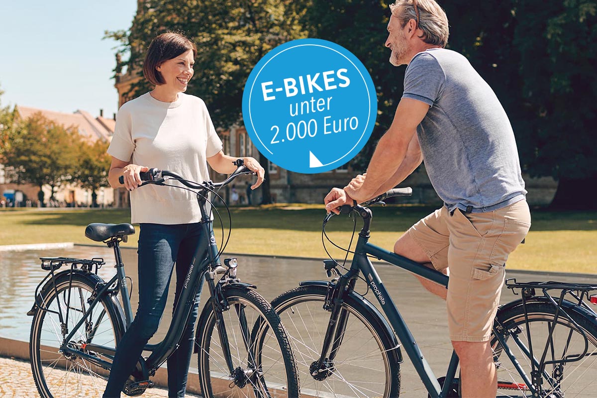 von 2.000 Fischer Angebot Euro: im E-Bikes E-Hollandrad bis IMTEST -