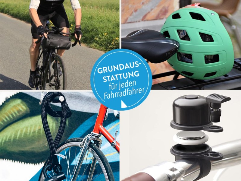 Eine Variation an Grundausstattung, die jeder Fahrradfahrer mit sich tragen sollte.