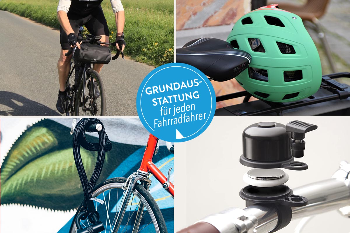 Eine Variation an Grundausstattung, die jeder Fahrradfahrer mit sich tragen sollte.