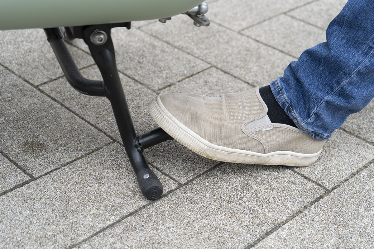 Detailbild E-Cargo-Bikes: Aufbocken auf Ständer