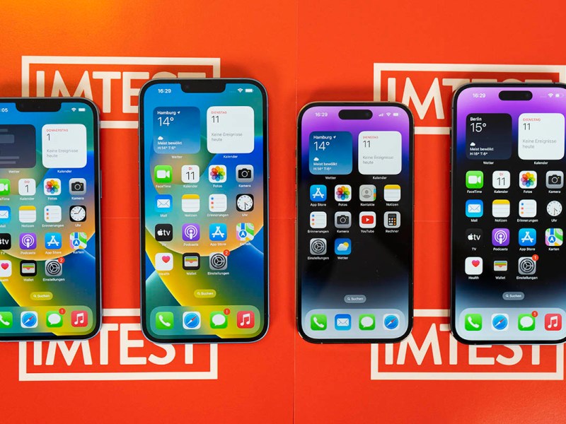 Apple iPhone 14, 14 Plus, 14 Pro und 14 Max im Test: Die Rekordbrecher