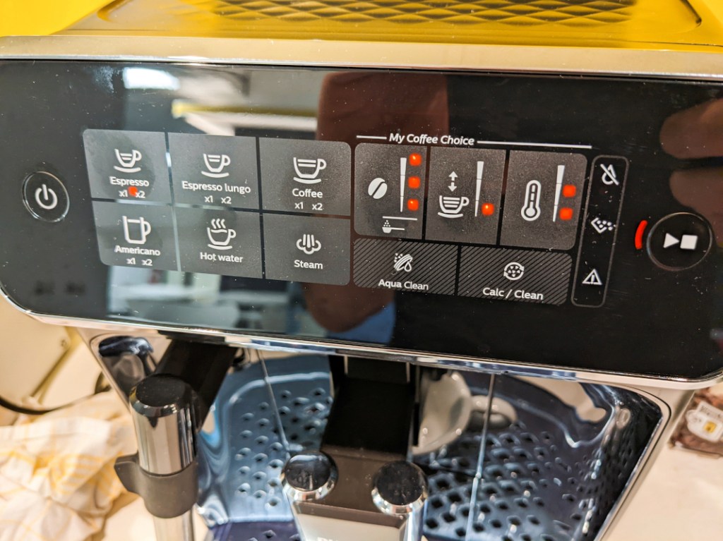 Philips-Kaffeevollautomat 3200 Bedienfeld